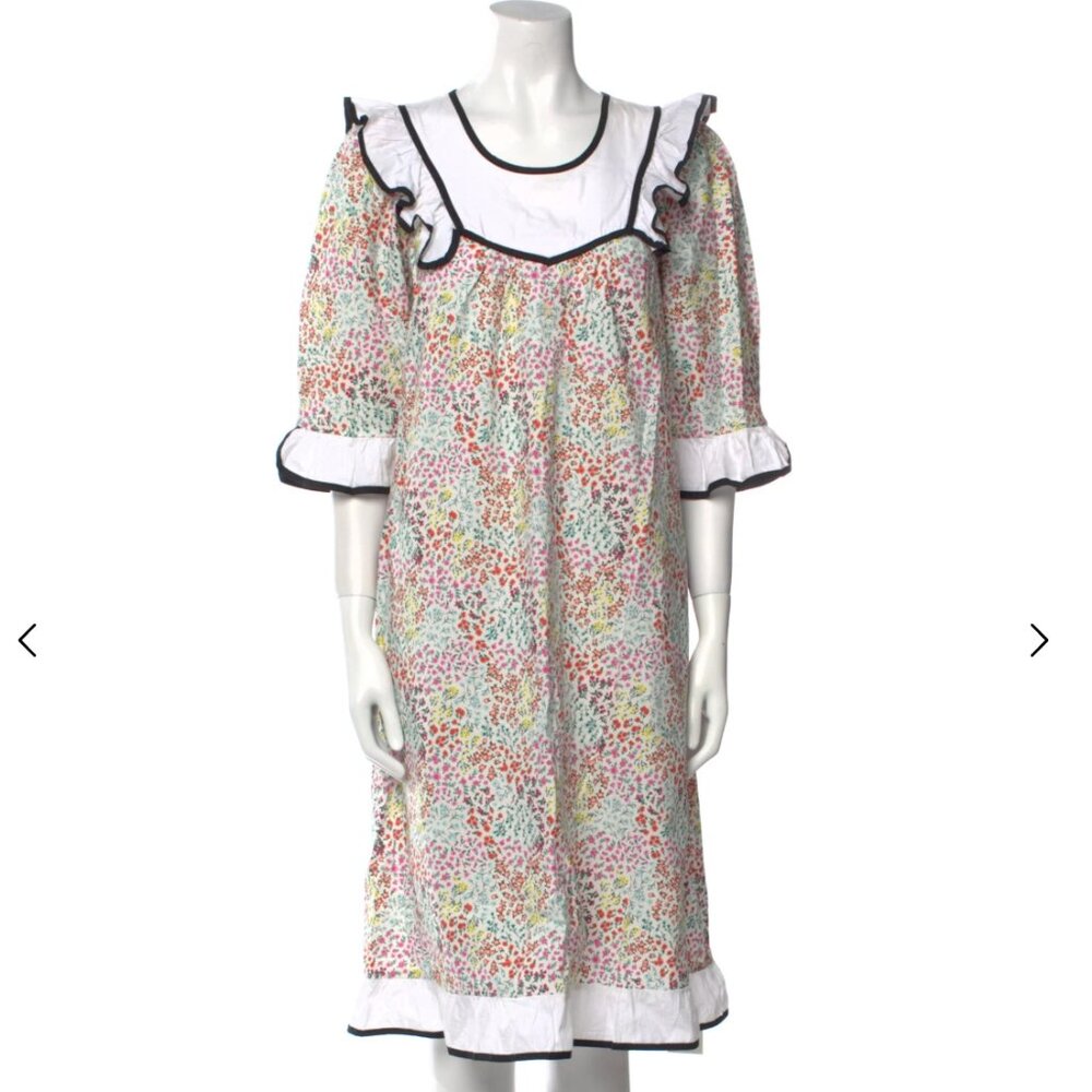 Batsheva Flutter Housedress In Multi Floral - image 1